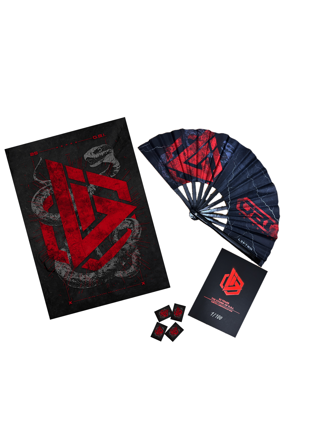 25 YEARS THE SOUND OF O.B.I. LIMITED FAN BOX (100 PIECES)