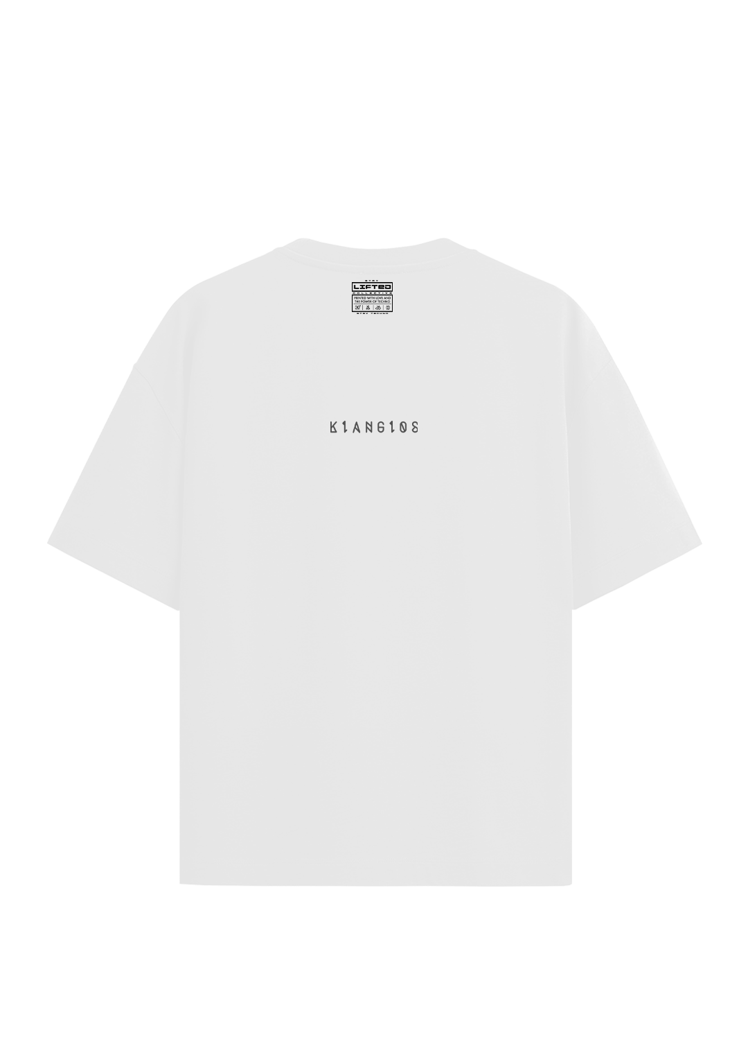NO SIGNAL OVERSIZED TEE WHITE