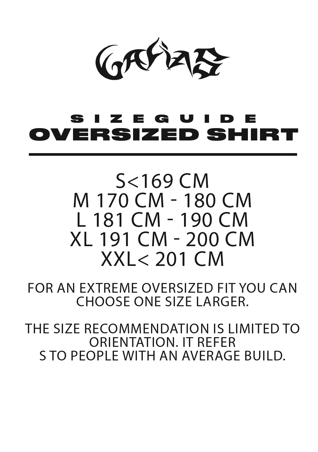 GAAAS OVERSIZED TEE - LIMITED EDITION
