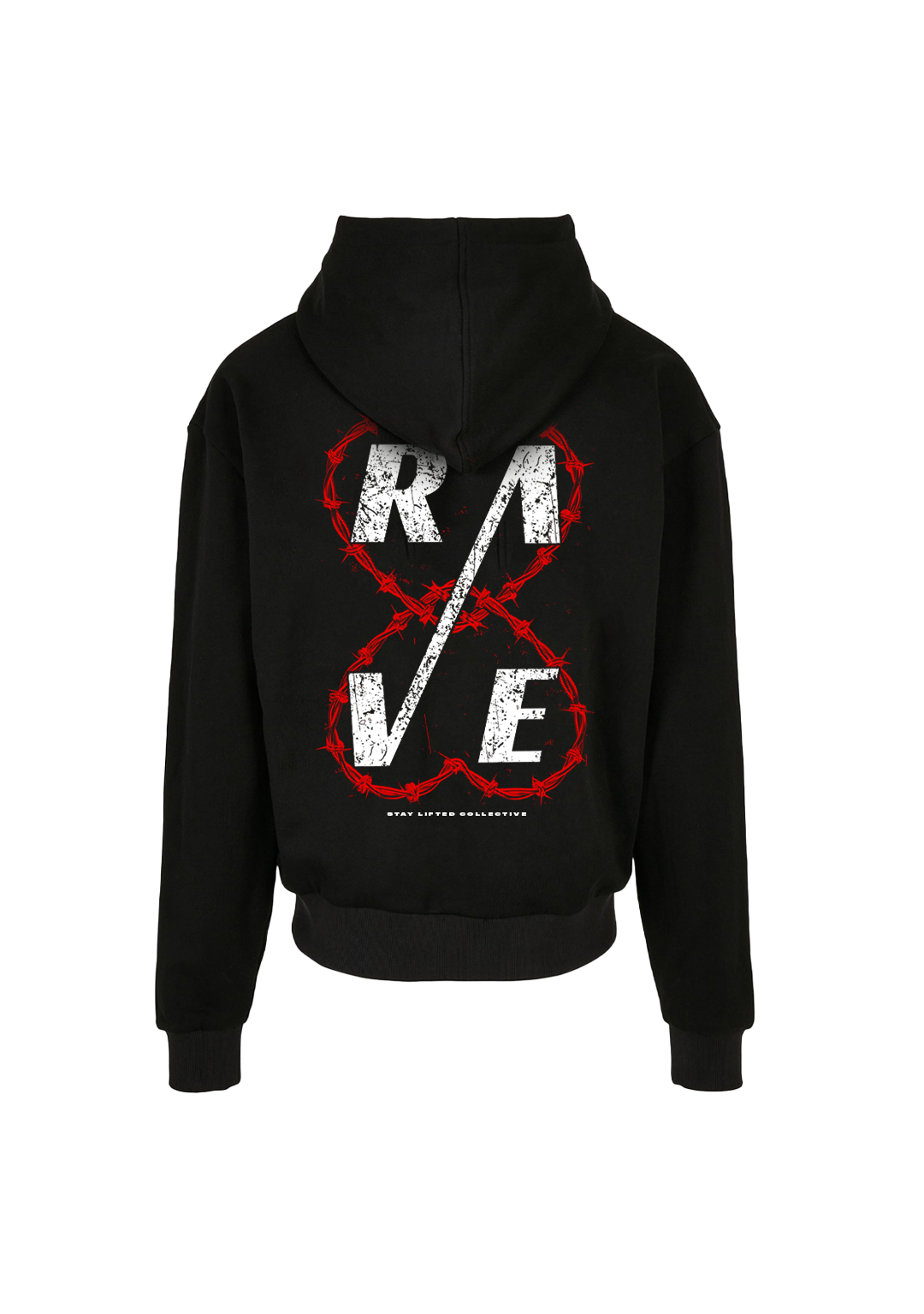 RAVING HEARTS HEAVY OVERSIZED ZIP HOODIE