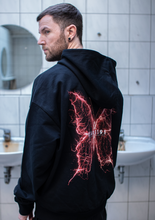Laden Sie das Bild in den Galerie-Viewer, KLANGLOS OVERSIZED HOODIE RED UNISEX