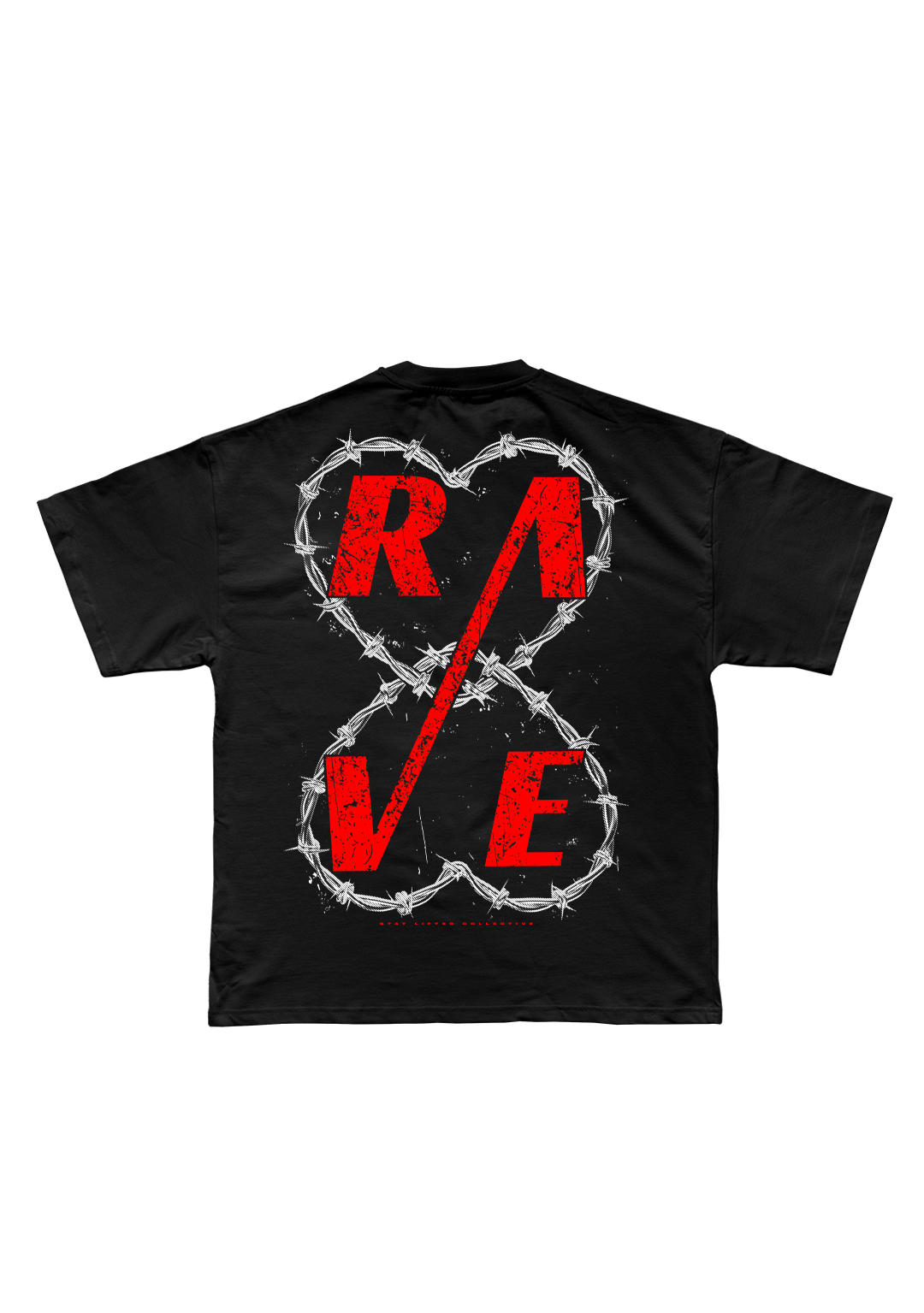 RAVING HEARTS  OVERSIZED TEE UNISEX