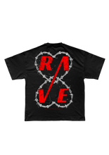 Laden Sie das Bild in den Galerie-Viewer, RAVING HEARTS  OVERSIZED TEE UNISEX