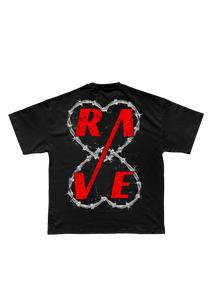 RAVING HEARTS  OVERSIZED TEE UNISEX