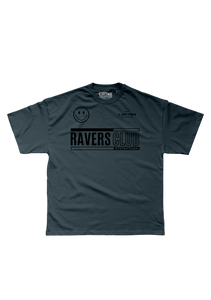 RAVERS CLUB GREEN OVERSIZED TEE