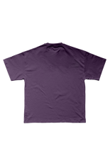 Laden Sie das Bild in den Galerie-Viewer, 150 BPM RAVERS CLUB DARK PURPLE OVERSIZED TEE