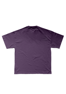 150 BPM RAVERS CLUB DARK PURPLE OVERSIZED TEE