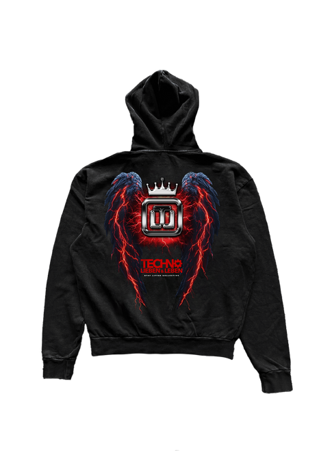TECHNO LIEBEN UND LEBEN OVERSIZED HOODIE - LIMITED EDITION