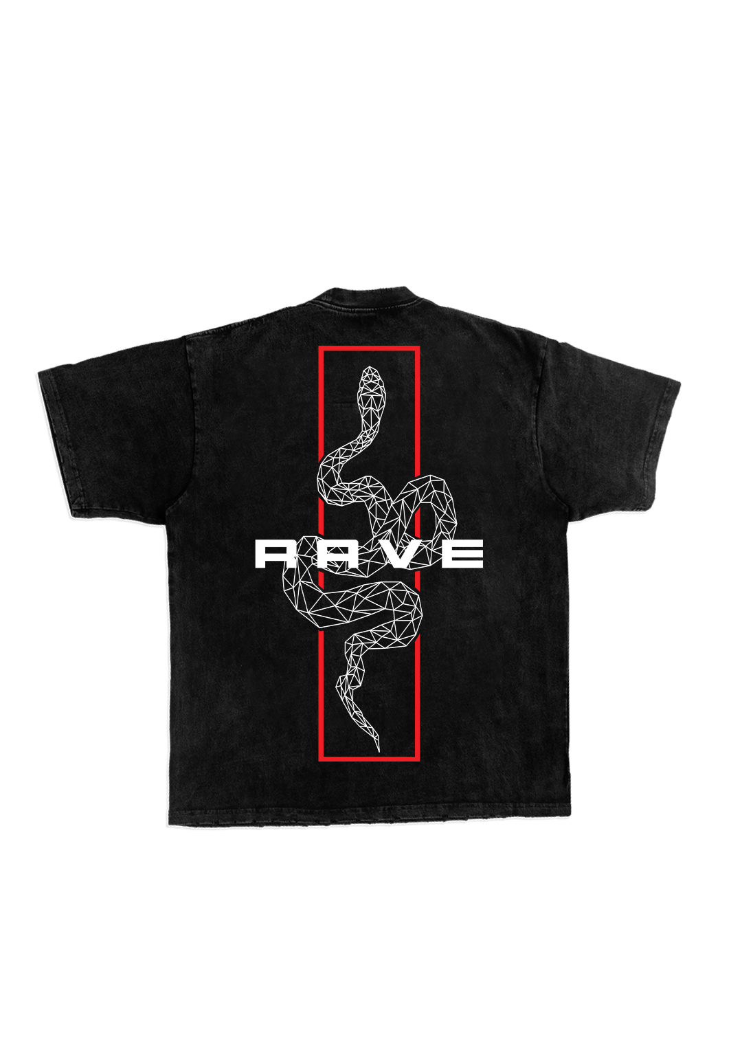 RAVE ACID WASHED OVERSIZED TEE UNISEX