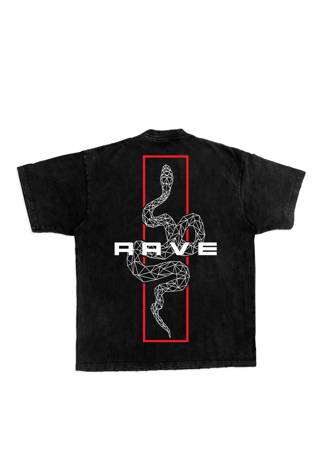 RAVE ACID WASHED OVERSIZED TEE UNISEX