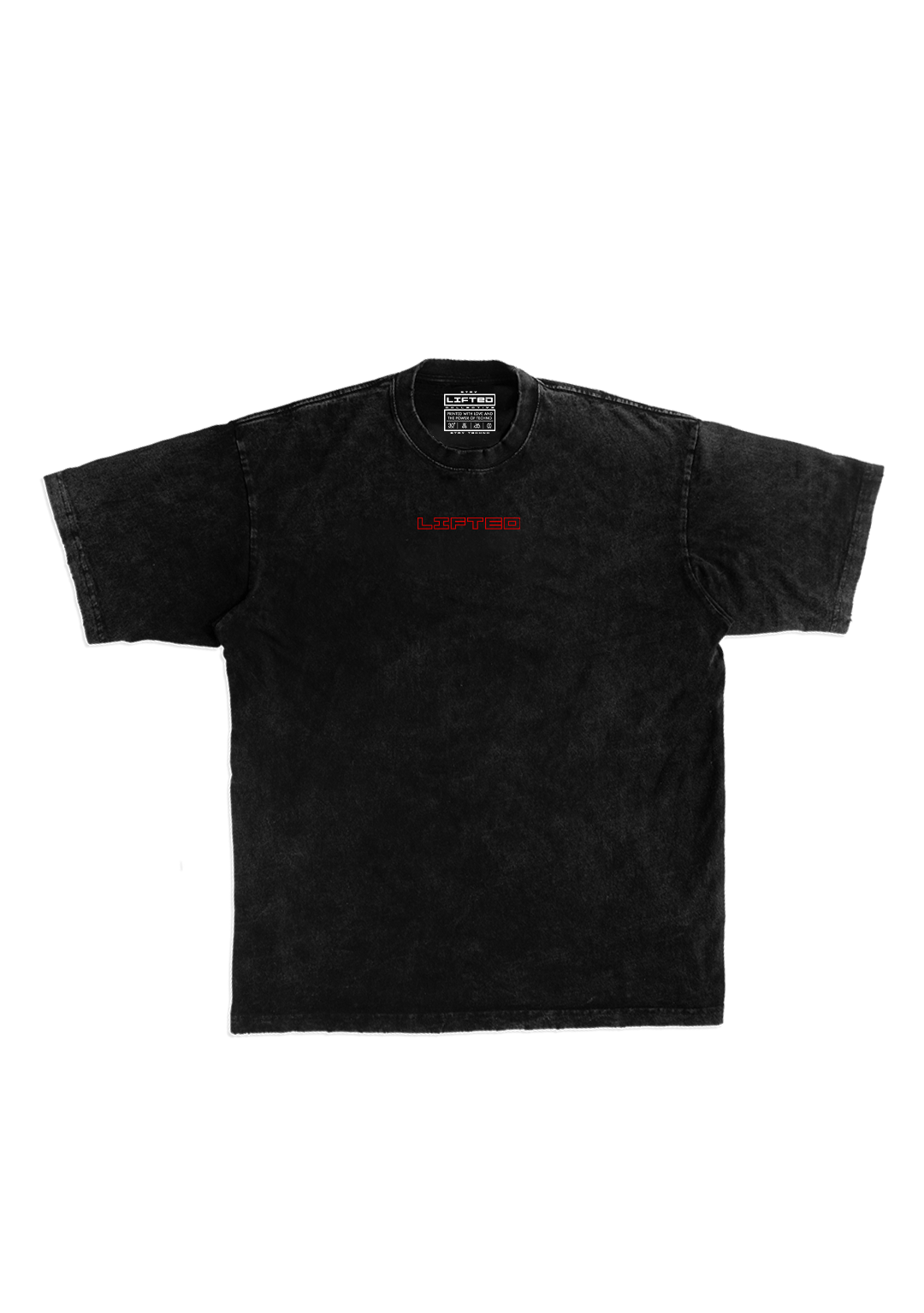 RAVE ACID WASHED OVERSIZED TEE UNISEX