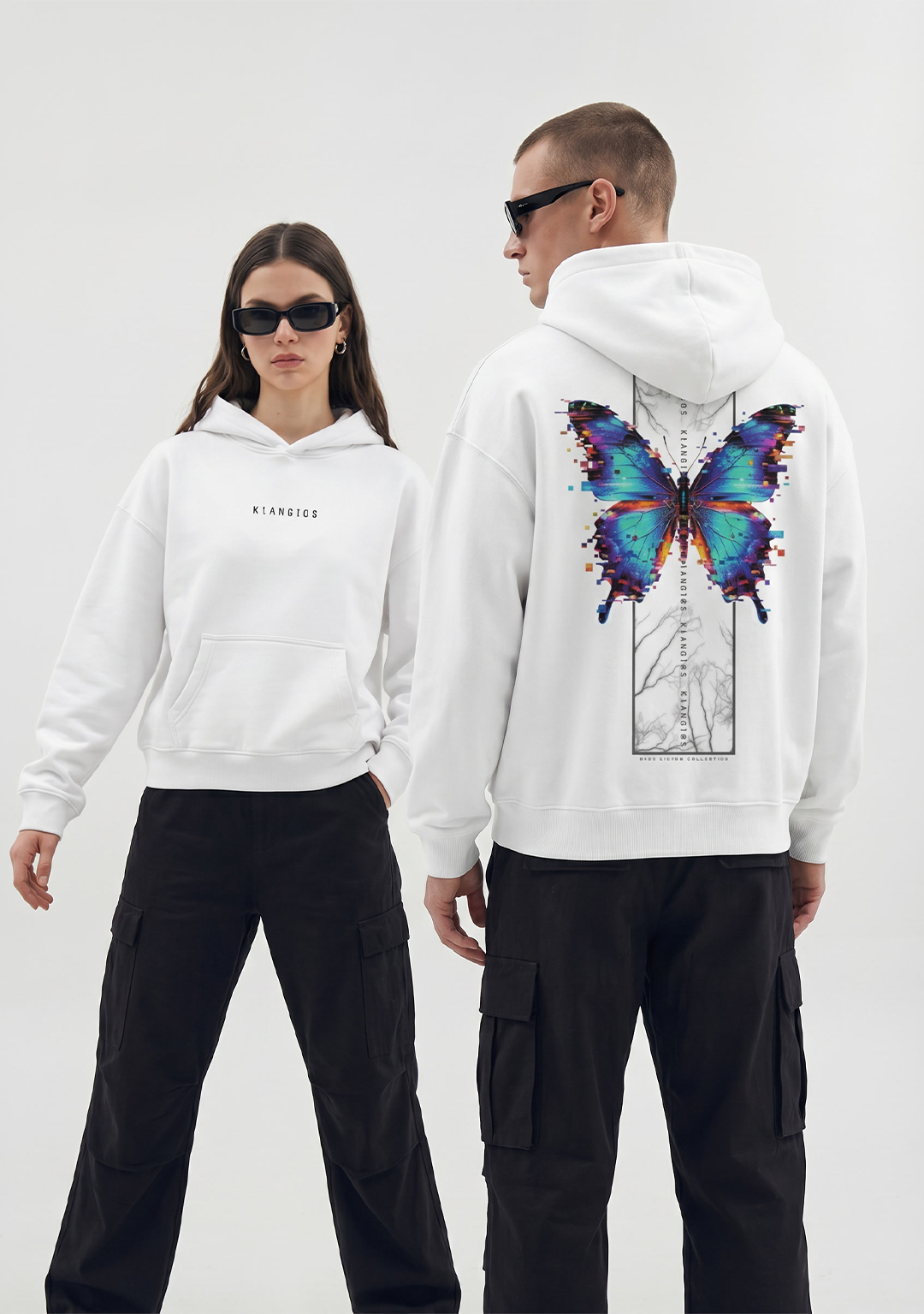 NO SIGNAL OVERSIZED HOODIE WHITE UNISEX