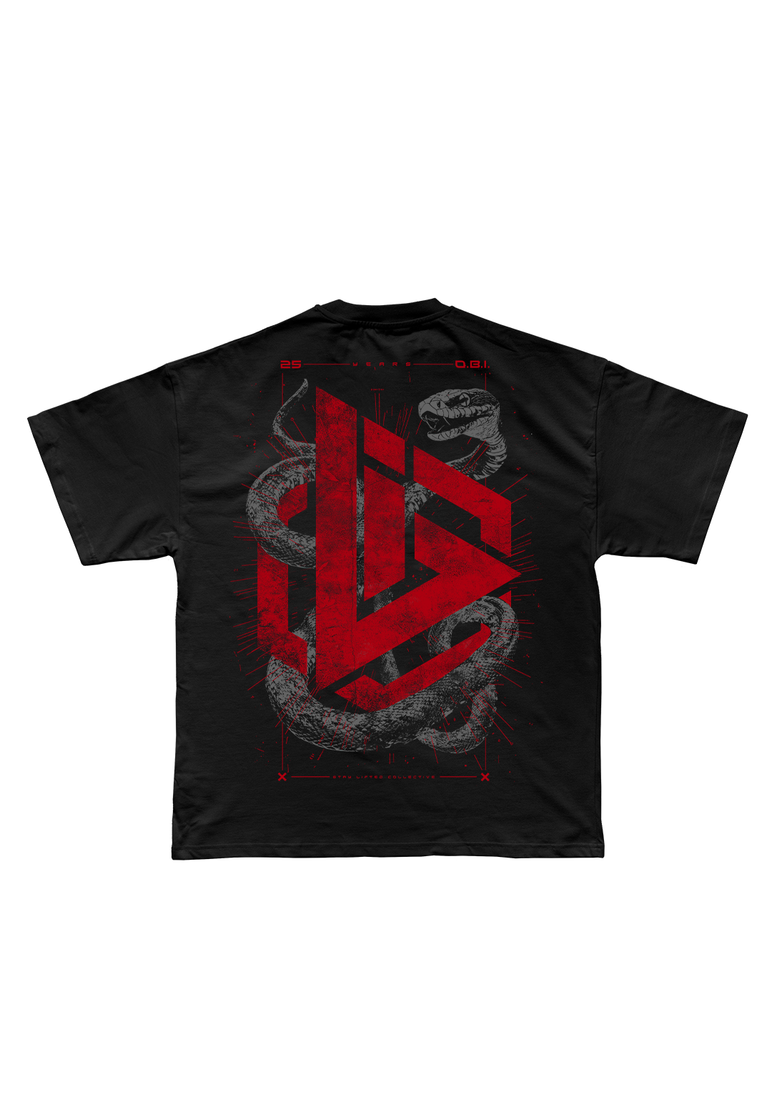 O.B.I. x LIFTED LIMITED OVERSIZED SHIRT RED