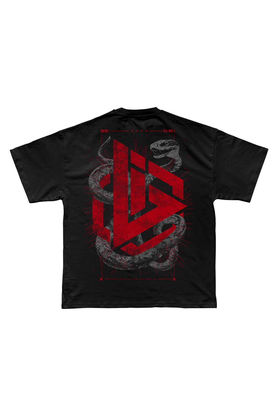 O.B.I. x LIFTED LIMITED OVERSIZED SHIRT RED