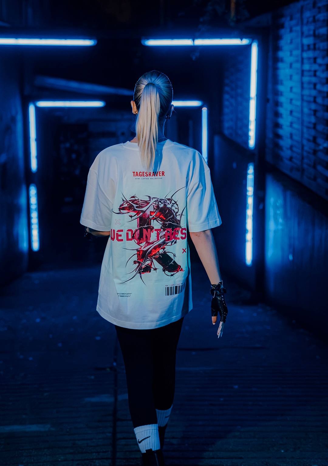 Tagesraver Oversize Shirt in Weiß
