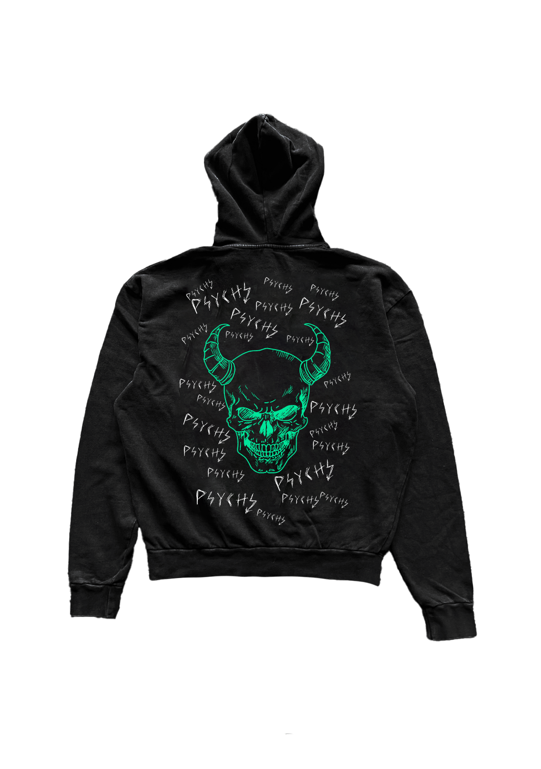OPPES PSYCHS / ACID WASHED OVERSIZED HOODIE