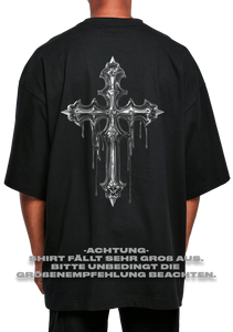 ZEUZ CROME CROSS OVERSIZED TEE UNISEX