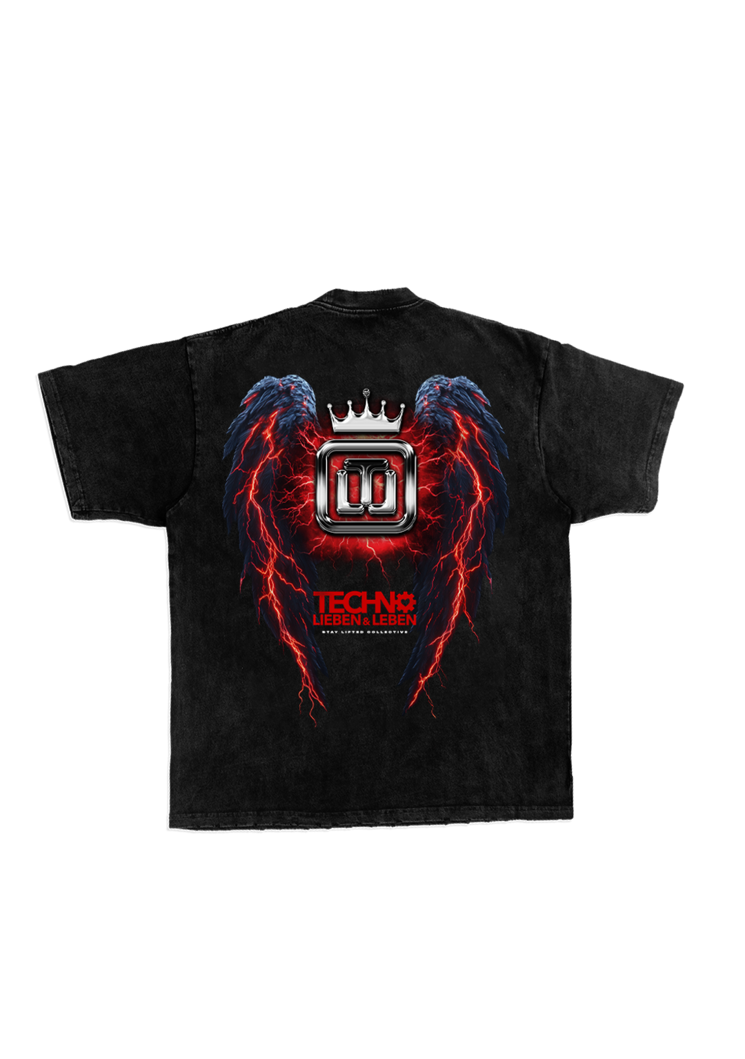 TECHNO LIEBEN UND LEBEN OVERSIZED TEE UNISEX - LIMITED EDITION