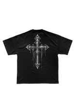 Laden Sie das Bild in den Galerie-Viewer, ZEUZ CROME CROSS OVERSIZED TEE UNISEX