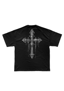 ZEUZ CROME CROSS OVERSIZED TEE UNISEX